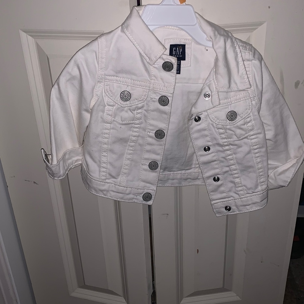 Toddler White Jean Jacket